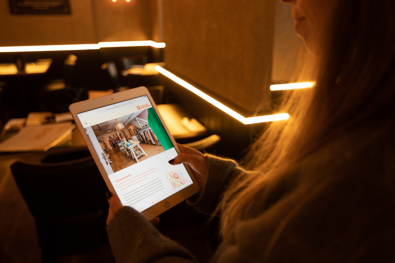 Discover Knutsford Launch Ipad PR