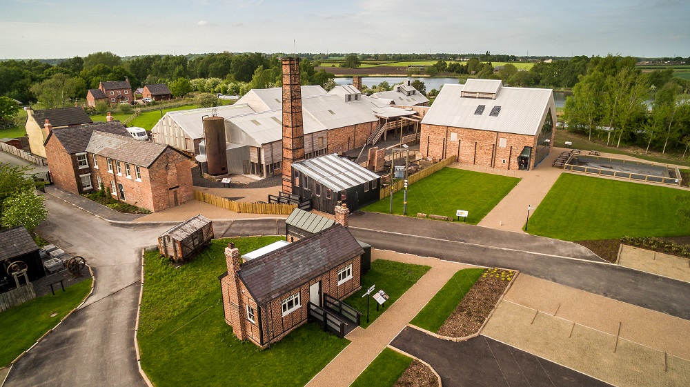 Aerial View Of Lion Salt Works Museum